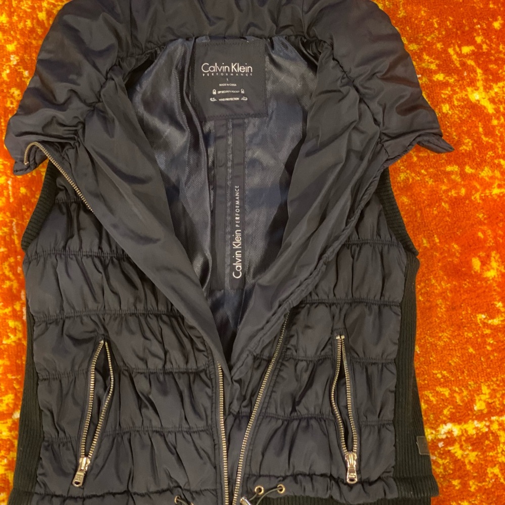 Calvin Klein Women's Navy Quilted Vest